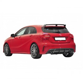 Mercedes A Serisi W176 (2012-2018) AMG A180 A200 A250 Arka Tampon Eki - Difüzör (Plastik)